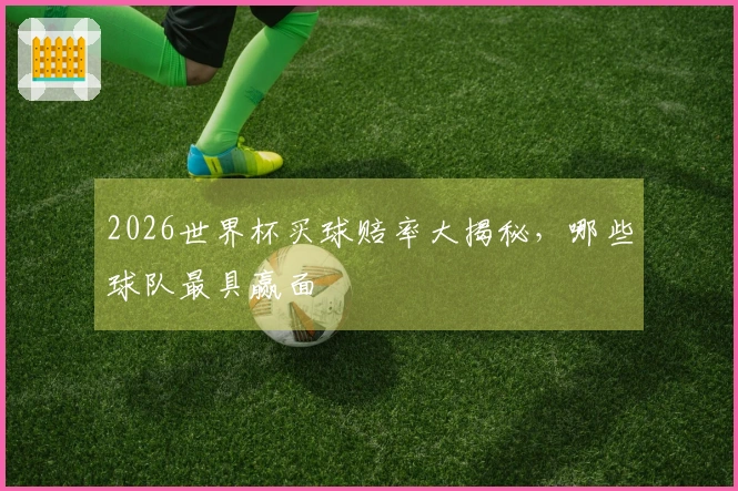 2026世界杯买球赔率大揭秘，哪些球队最具赢面